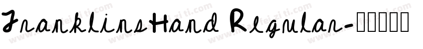 FranklinsHand Regular字体转换